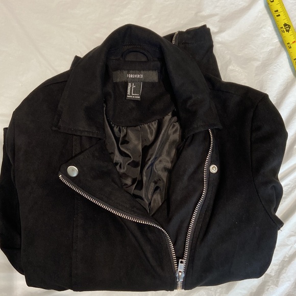 Forever 21 Zippered Black Lined Jacket - Picture 14 of 14